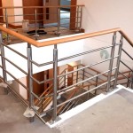 Stainless steel balustrading with timber handrail to new offices in Southampton.