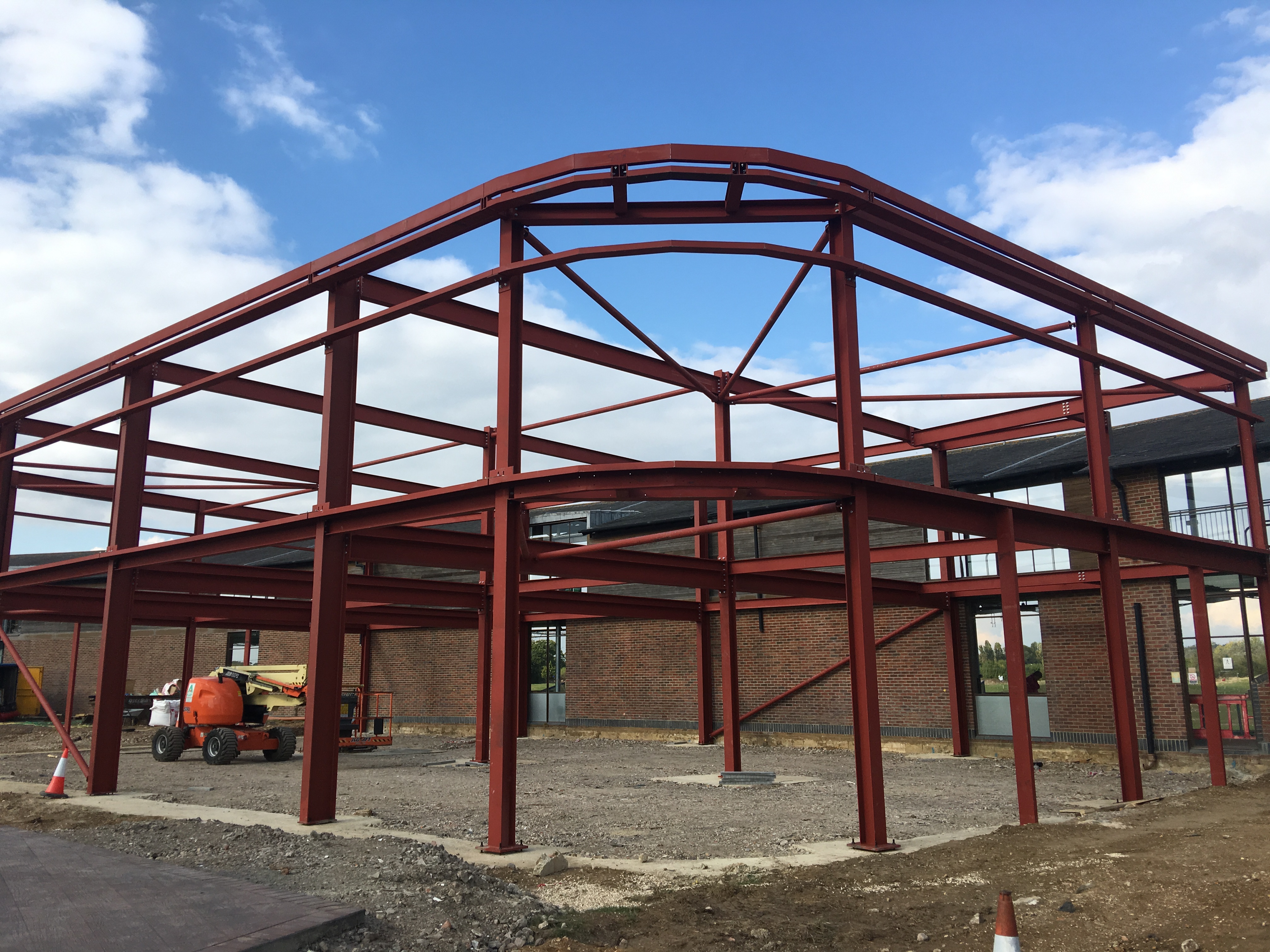 Large steel structure to a leading golf club in Dorset.