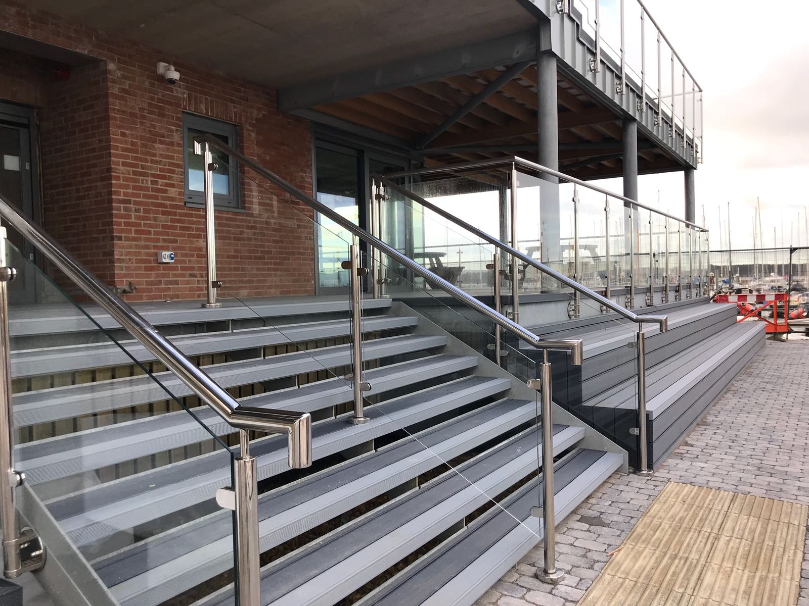 Exterior Steel Staircase for a venue in Parkstone, Poole