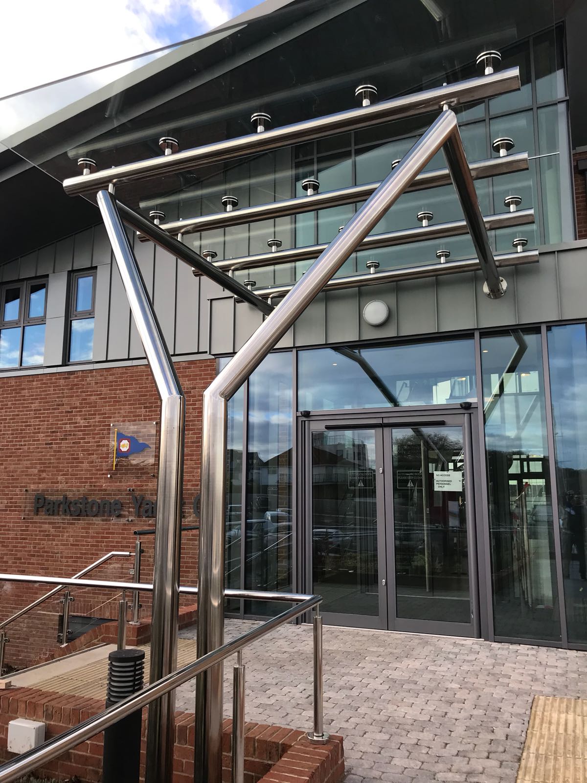 Stainless Steel Canopy for a venue in Parkstone, Poole