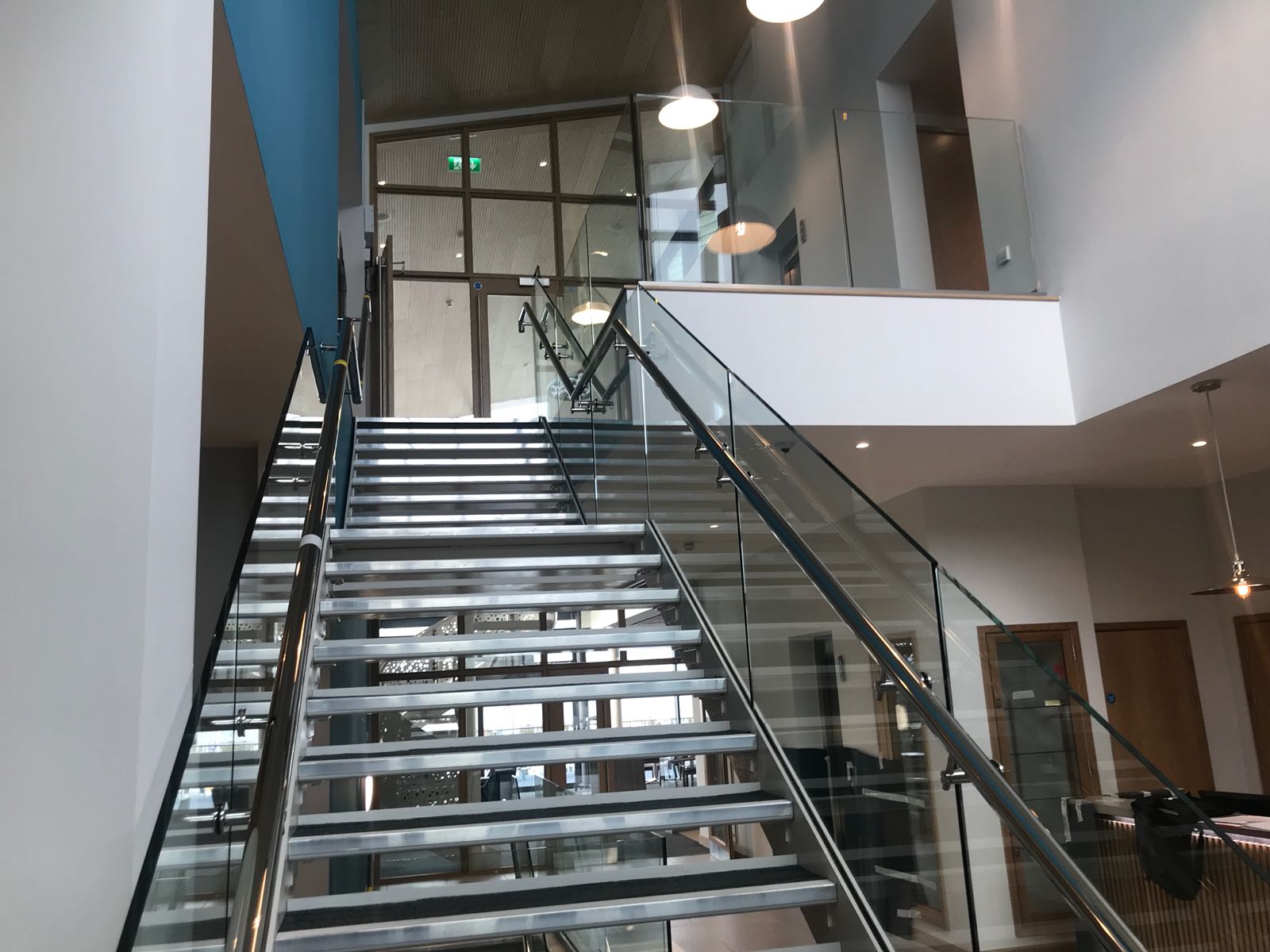 Interior Steel Staircase for a venue in Parkstone, Poole