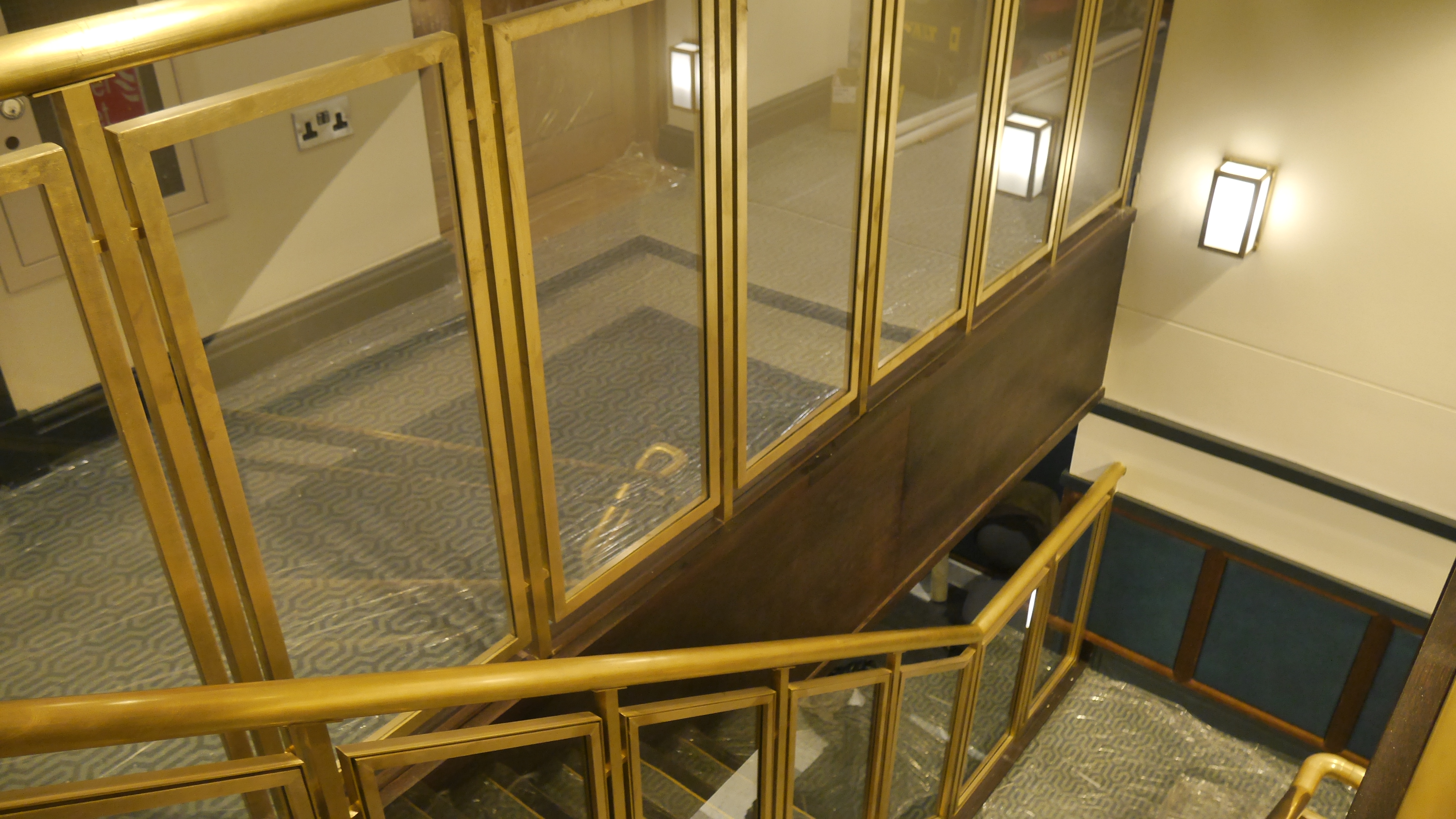Bespoke Steel and Brass Staircase balustrade for residential properties in London.