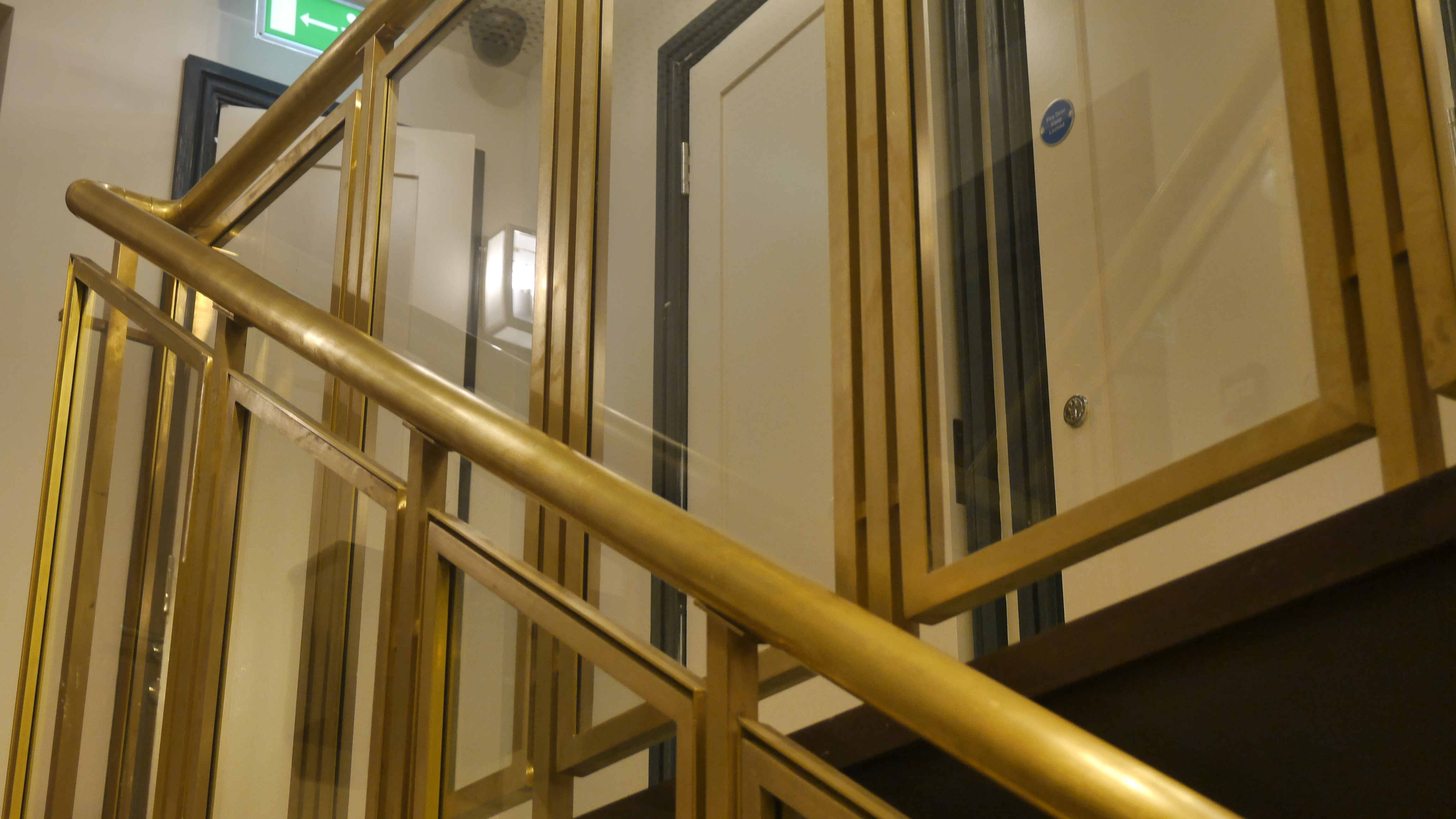 Bespoke Steel and Brass Staircase balustrade for residential properties in London.