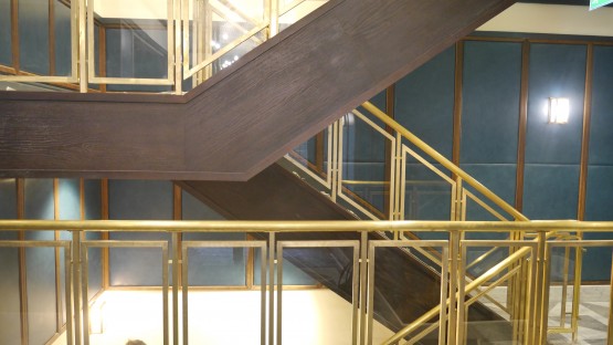 Bespoke Steel and Brass Staircase balustrade for residential properties in London.