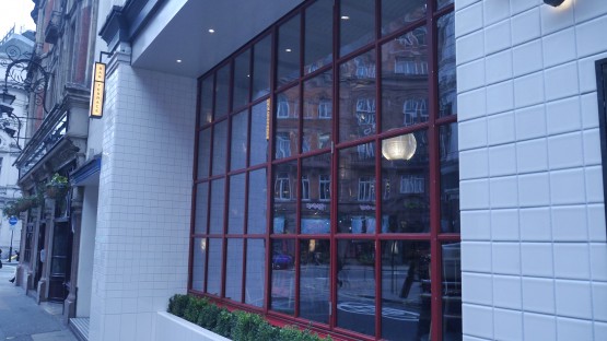 Mild Steel Bi-Folding Powdercoated Windows for a restaurant in Central London